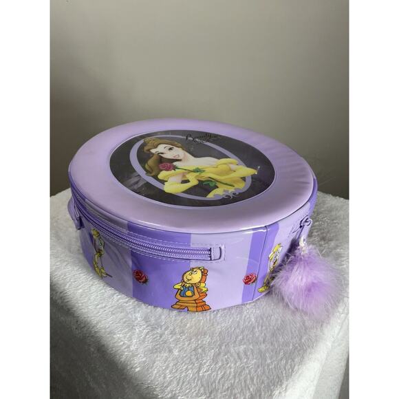 Disney Store Vintage 2002 Beauty and the Beast Travel Case Bracelet Comb Mirror - Picture 1 of 6